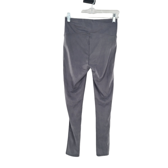 Seven7 Women's High Rise Stretch Faux Leather Legging Gunmetal size Small - Picture 5 of 5